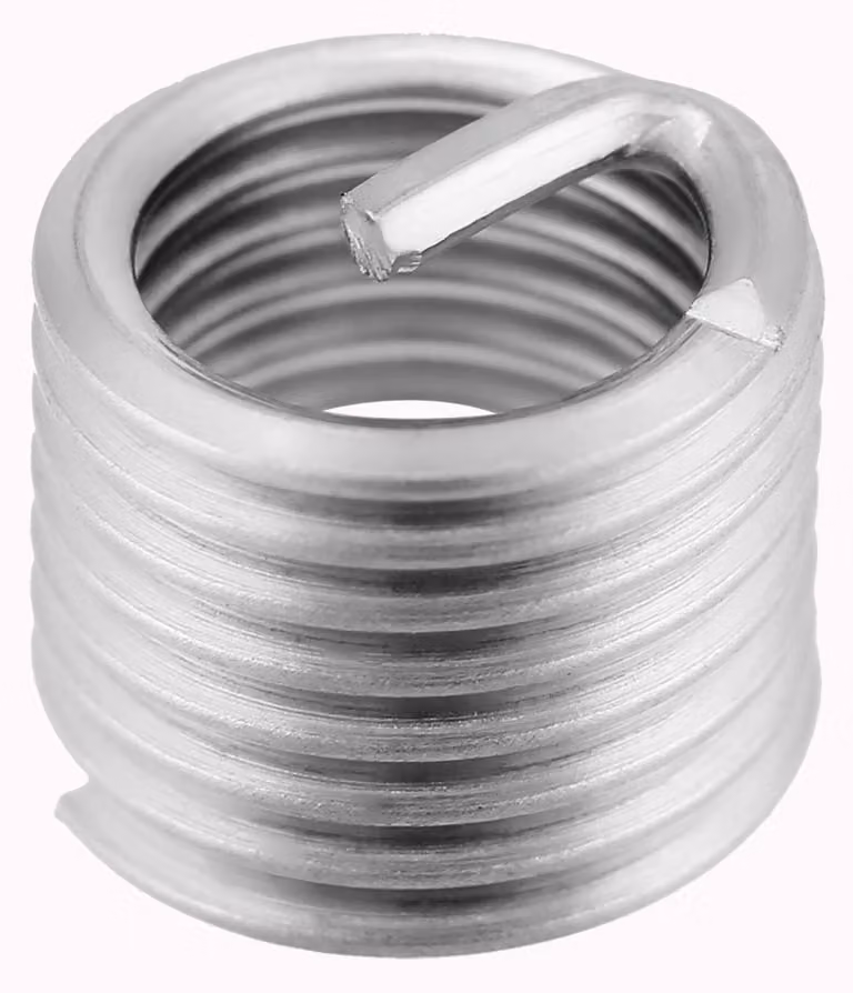 Inserti filettati in acciaio inossidabile - A spirale - 50 pezzi - Filettatura M8 x 1,25 x 1,5D - Prestazioni di connessione migliorate - Protezione del filetto - Inserti filettati