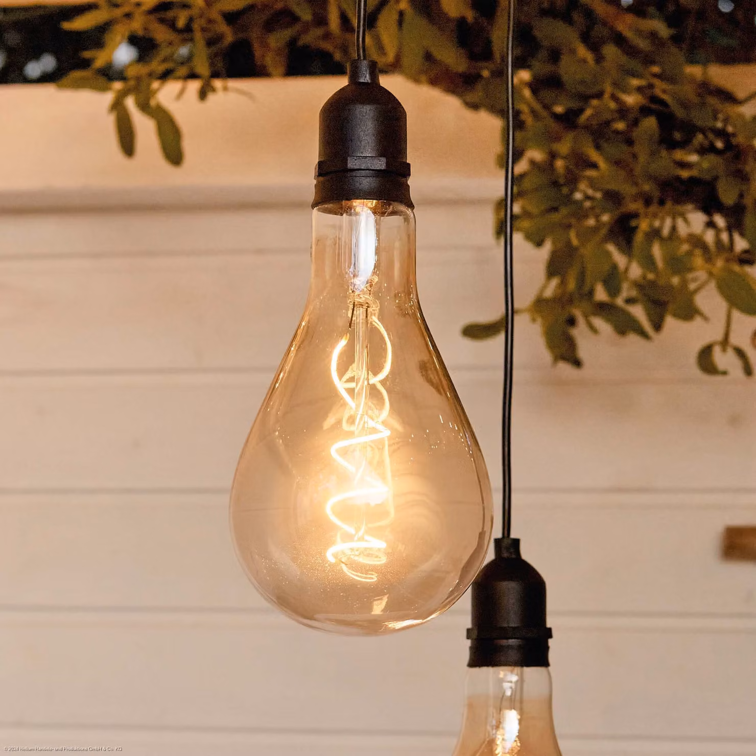 Lampada a sospensione con batteria (non inclusa) + telecomando per esterni, dimmerabile, 10 x 20cm