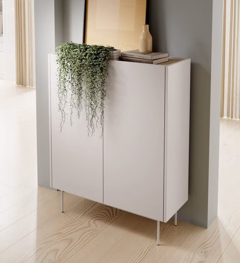 Cassettiera con ante PAULIEN - cashmere