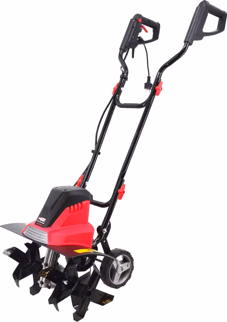Fresatrice elettrica per terreno da 1500W con ruote di supporto
