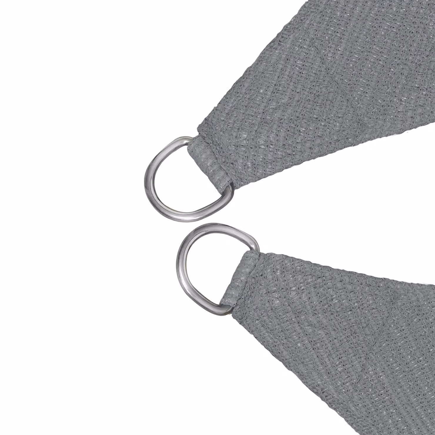 Vela ombreggiante quadrata TecTake GmbH in polietilene grigio con protezione UPF 50+, L/P: 3 x 3 m – 2