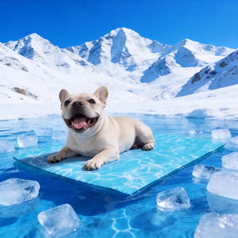 Tappetino refrigerante per cani e gatti, auto-raffreddante, con gel non tossico, dimensioni 65 x 50 cm