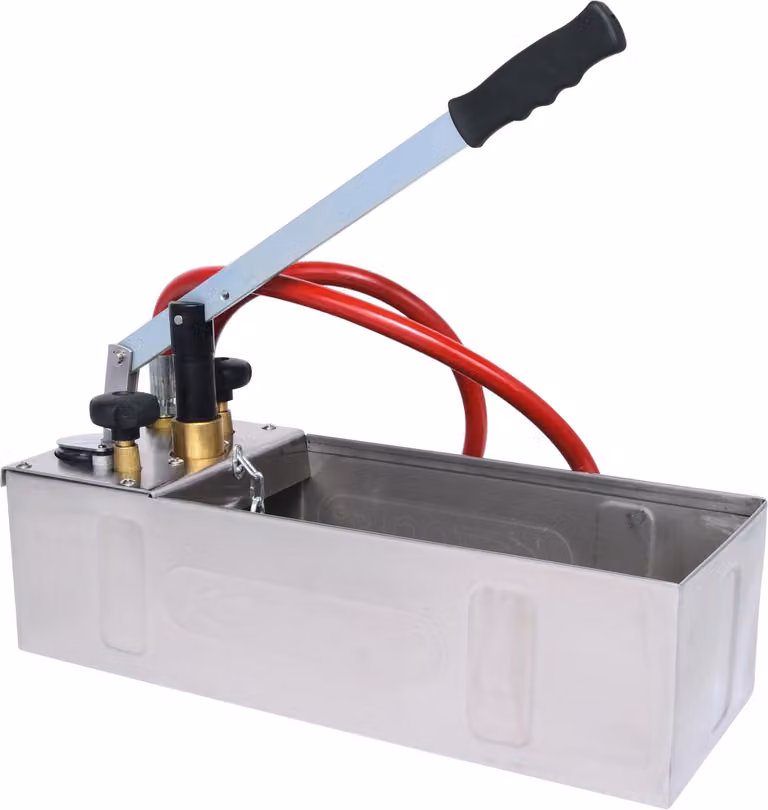 KS Tools  Pompa di prova pressione in acciaio inox, 12 litri, 902.2004