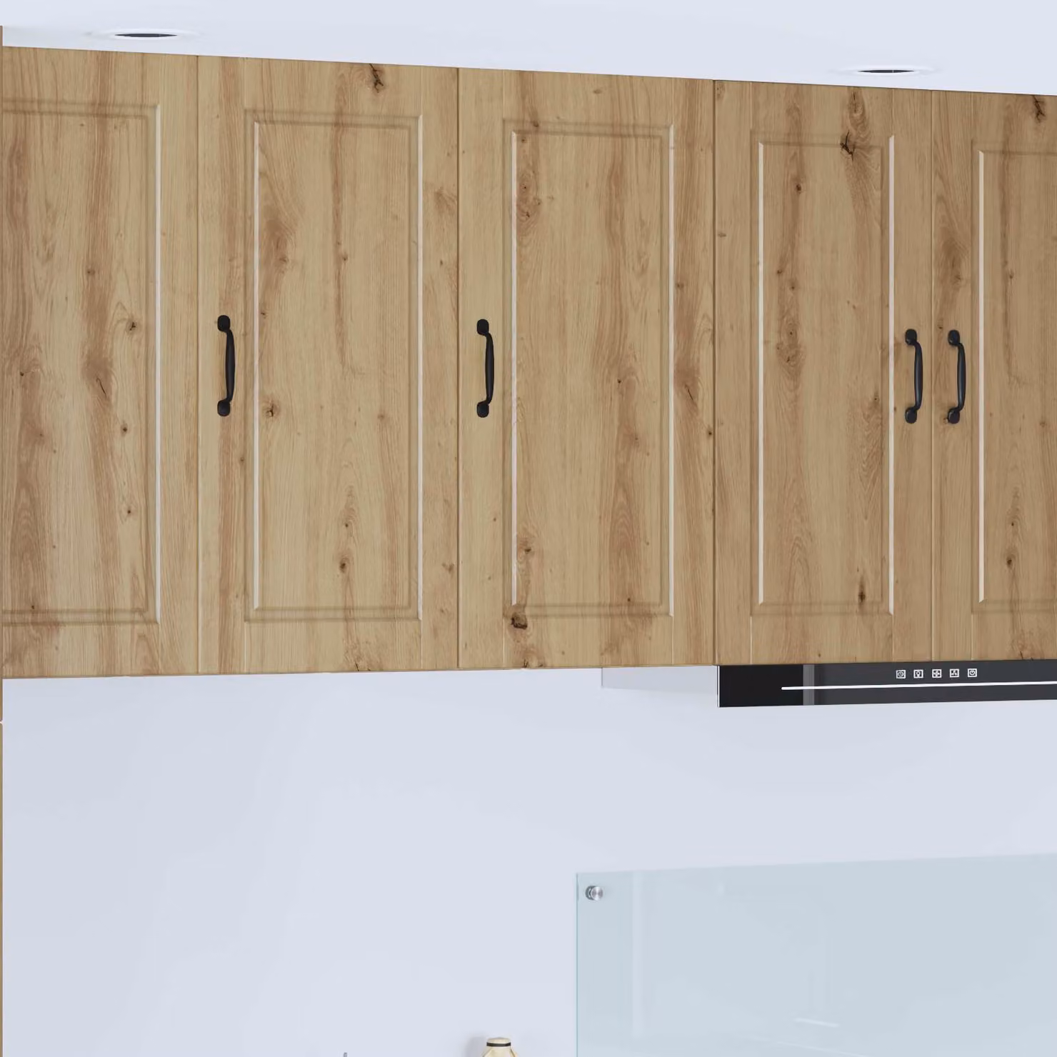 Armadietto a muro vidaXL PORTO in legno rovere marrone per cucina, L 40 cm, P 31 cm, H 80 cm