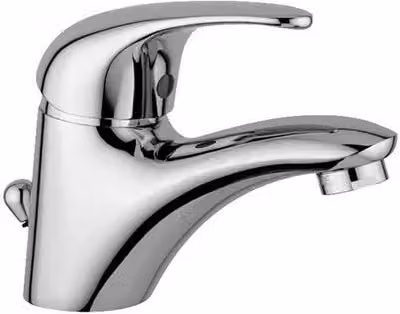 Miscelatore per lavabo Paffoni serie Nettuno a due paffoni con leva singola in ottone color cromo