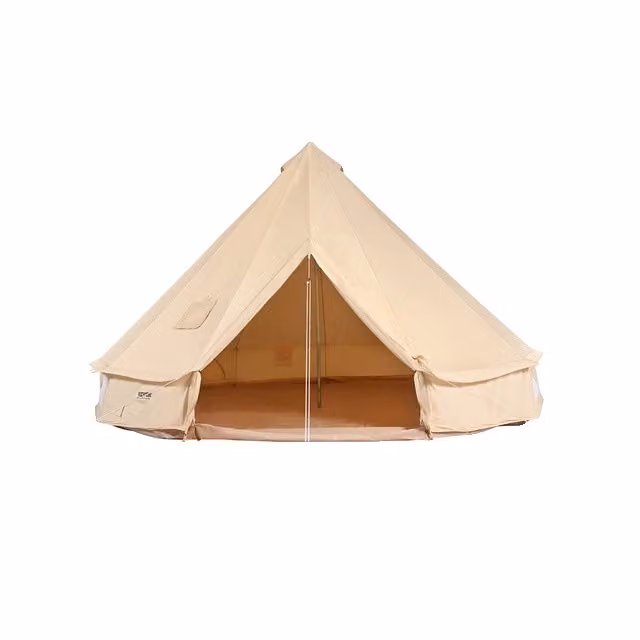 Tenda a campana in tela, 4 stagioni, traspirante, offre spazio fino a 8 persone, 3m