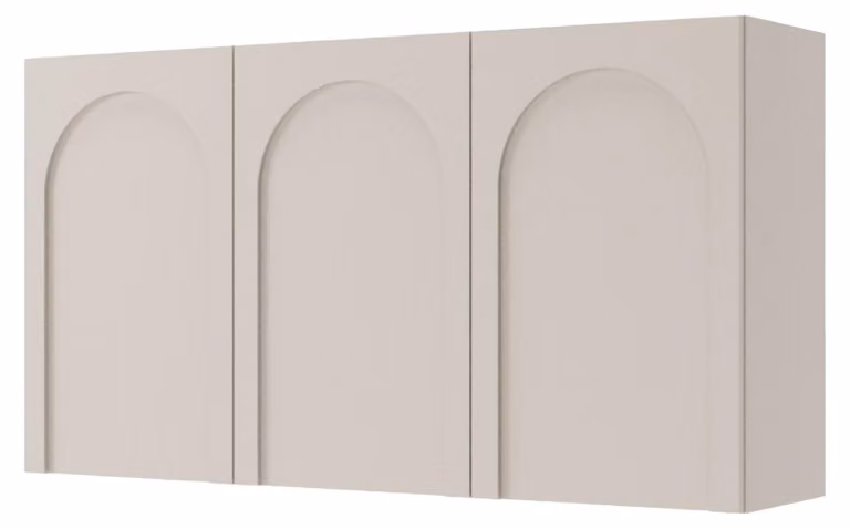 Selsey Arkadia – Credenza a 3 ante con arco, grigio cashmere, 150 cm