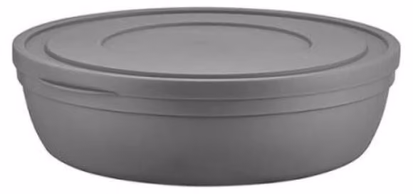 Contenitore piatto con coperchio da 0,5 L - poco ingombrante e versatile - Grigio