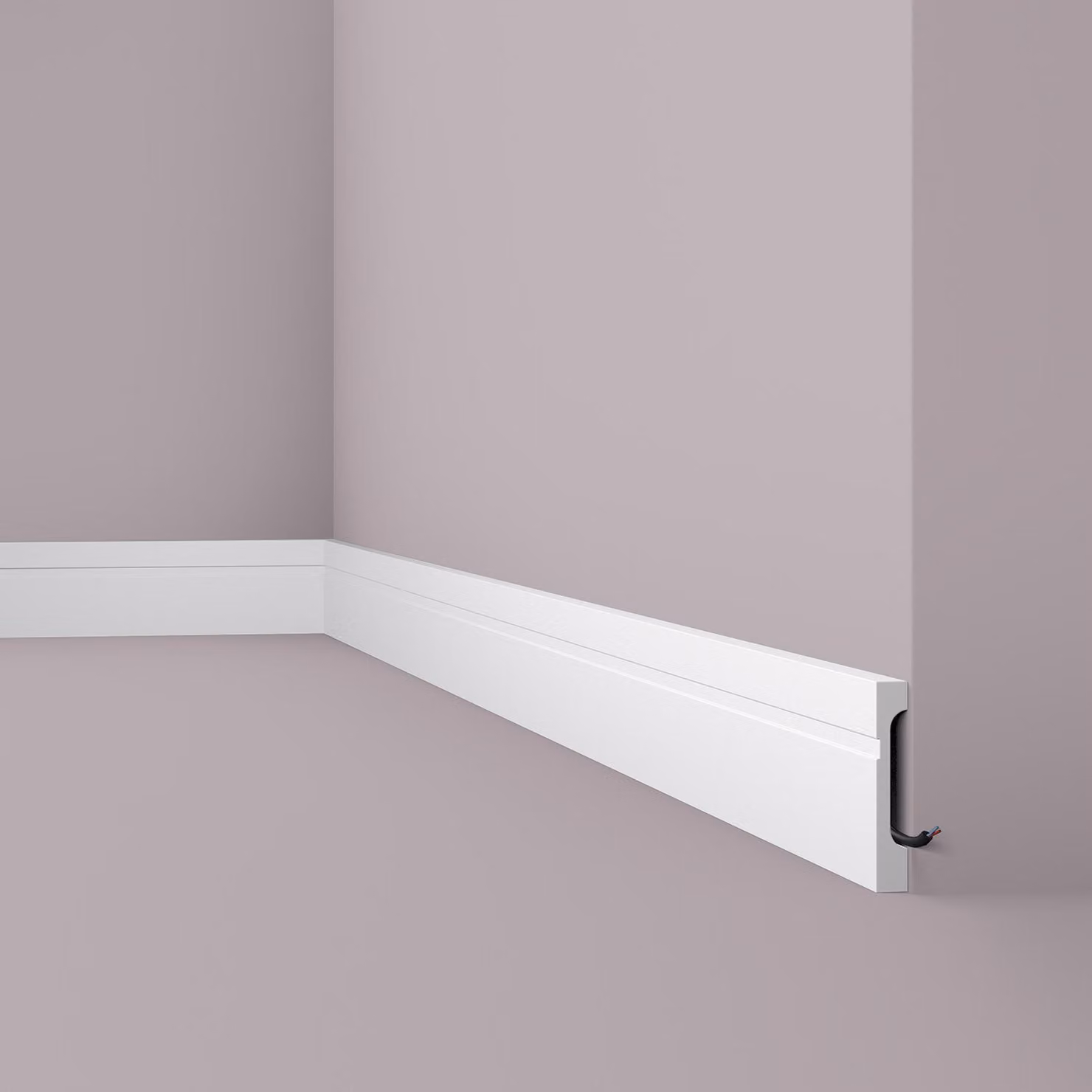 Modanatura per pavimenti NMC FD11 WALLSTYL Noel Marquet Modanatura decorativa per bordi Modanatura decorativa classica colore bianco 2 m