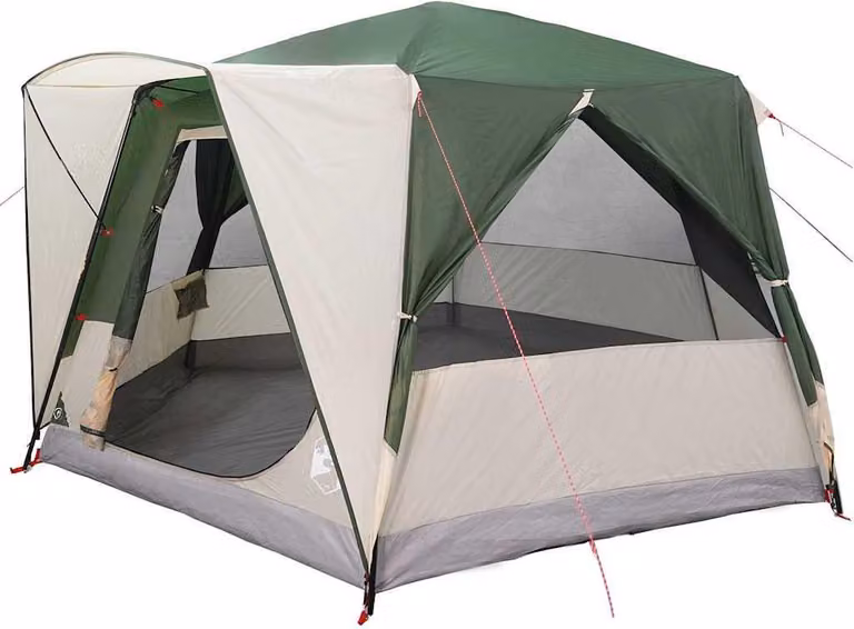 Tenda da Capanna per 5 Persone con tetto Verde e Bianco
