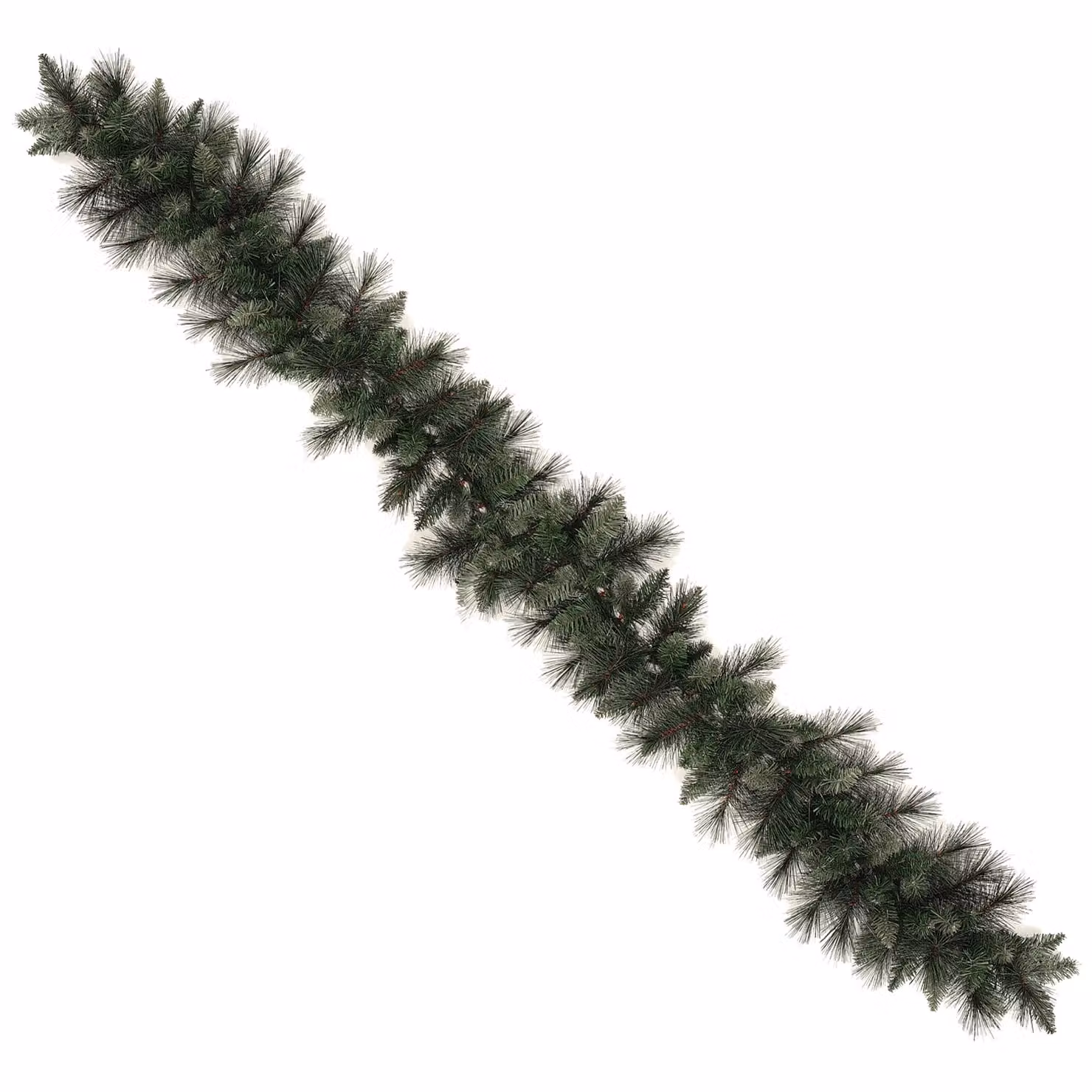 Ghirlanda Natalizia Artificiale VESTIAMO CASA Effetto Pino Verde con 180 Rami, Lunghezza: 270 cm – 1