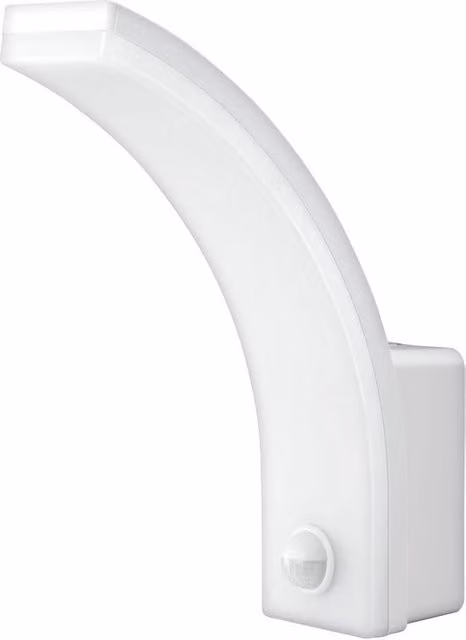 Faretti LED da esterno bianchi con sensore di movimento e crepuscolare, 20W, 2300lm, IP65, ideale per giardino e parete