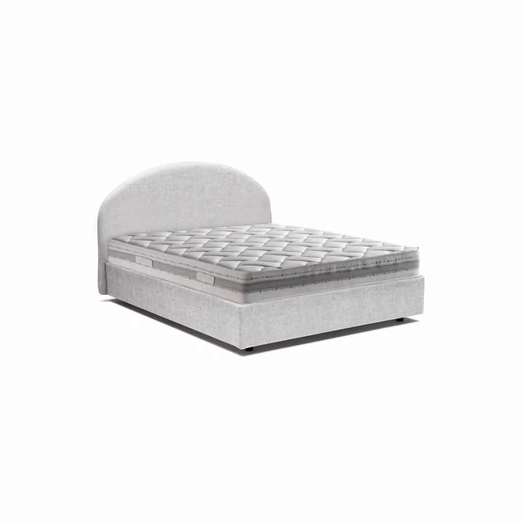 Letto Matrimoniale Melanite Talamo Italia con Materasso Incluso, Bianco, L/P: 160 x 200 cm – 2
