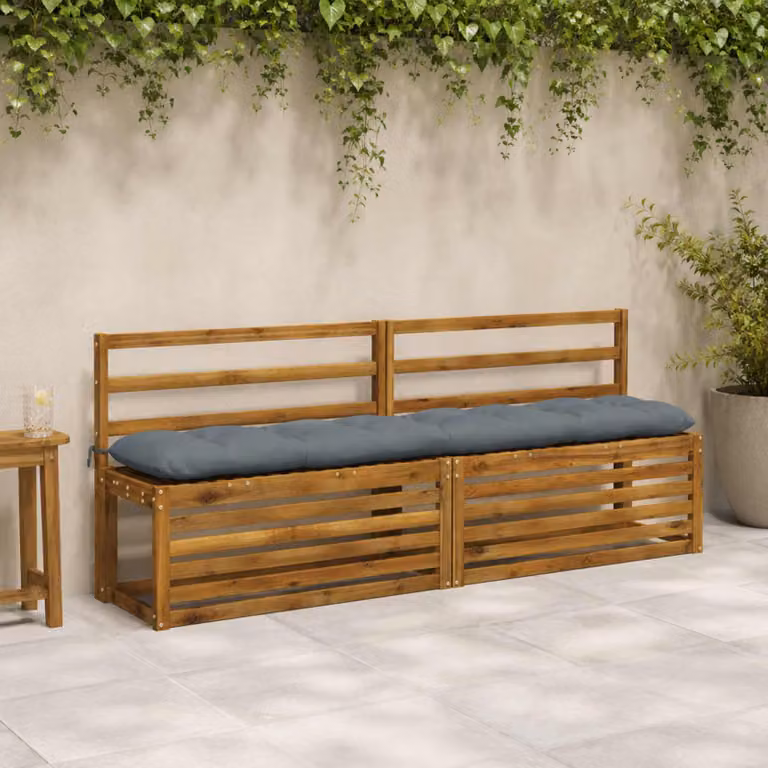 vidaXL Cuscino per panchina VIANEN 100% Poliestere Blu
