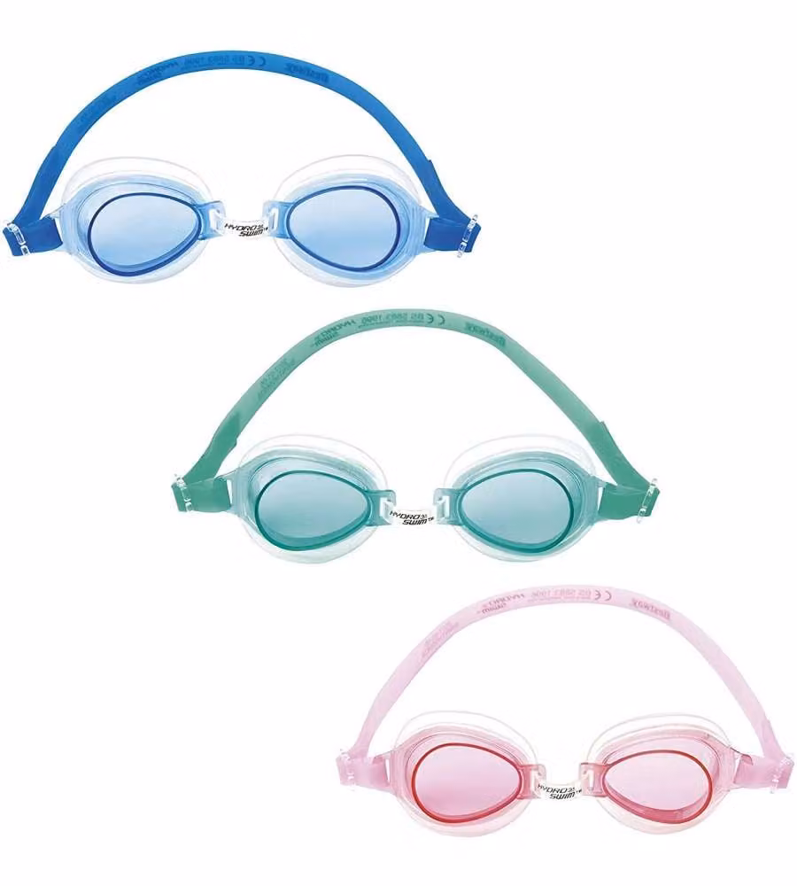 Bestway Occhialini da Nuoto Lightning per Bambini dai 3 Anni - Colori Assortiti