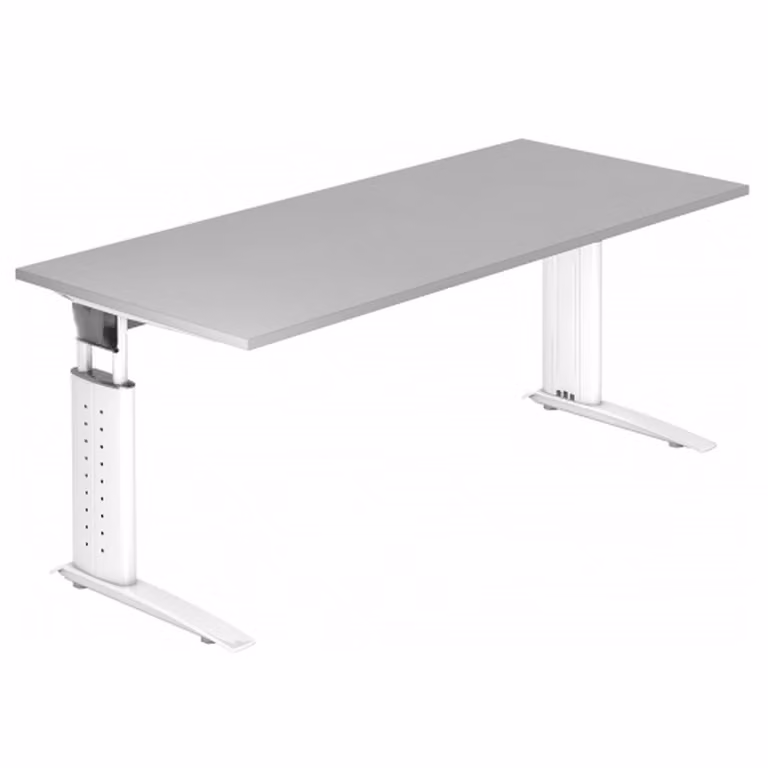 UNDA 19 W - 180 x 80 regolabile in altezza Grigio/Bianco