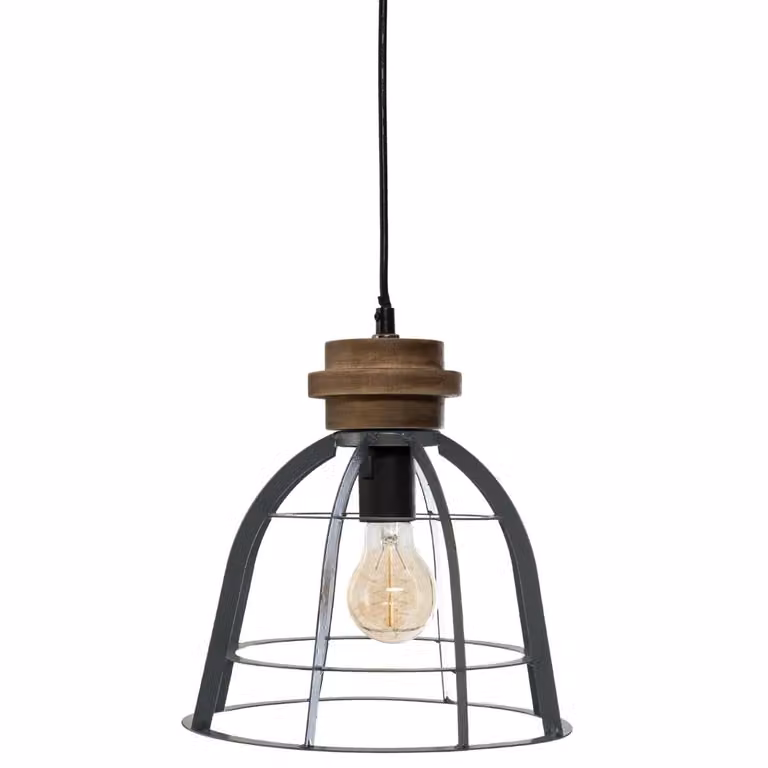 Lampada industriale, Ø 25 cm, paralume traforato