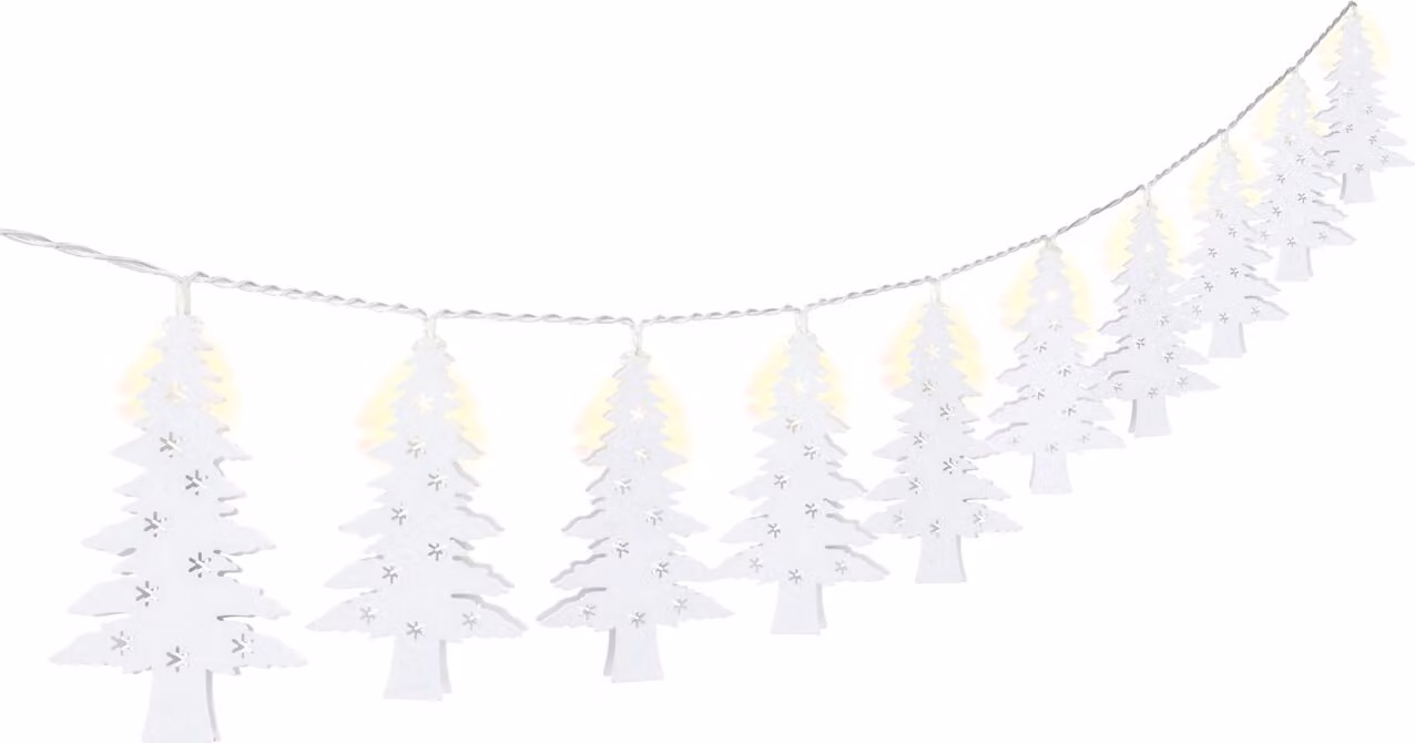 goobay 10 luci LED "albero di Natale" con timer bianco caldo 3000 K 1,3 m (1 scatola pieghevole)