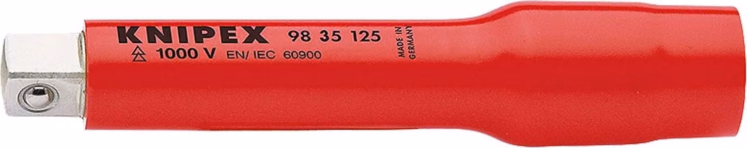 KNIPEX 98 35 125 Prolunga con quadro interno/esterno 3/8" 125 mm