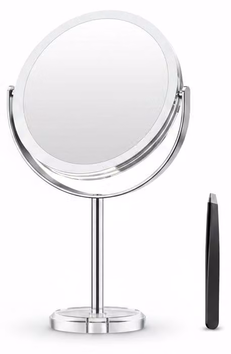 InAndOutdoorMatch - Specchio da trucco - Doppio lato - Rotazione a 360°