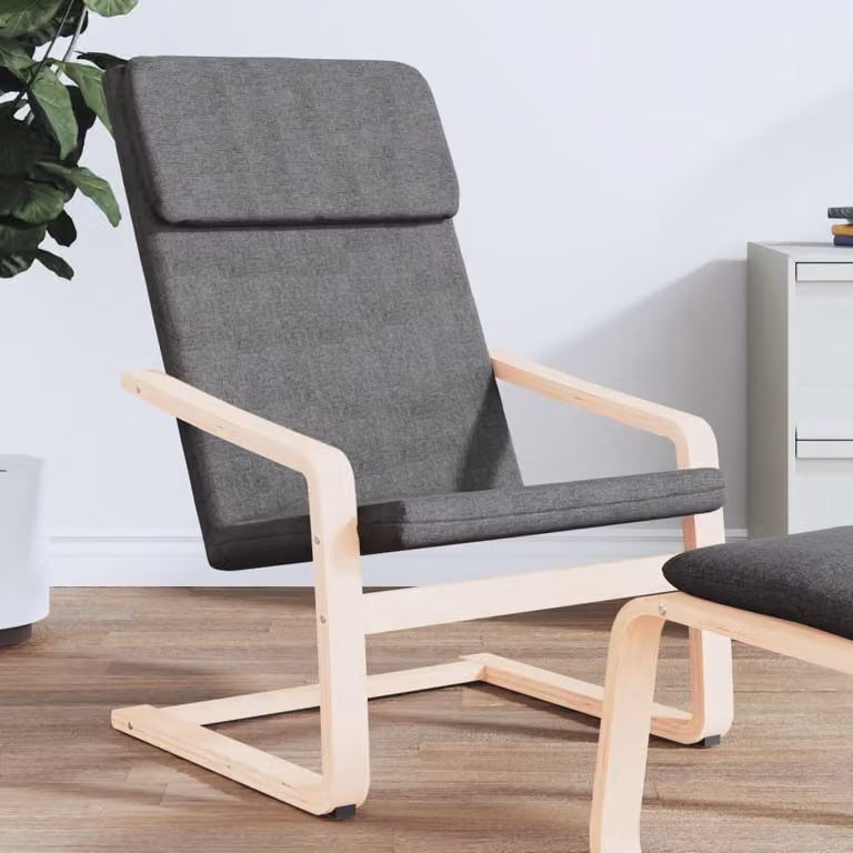 The Living Store reclinabile in tessuto grigio scuro