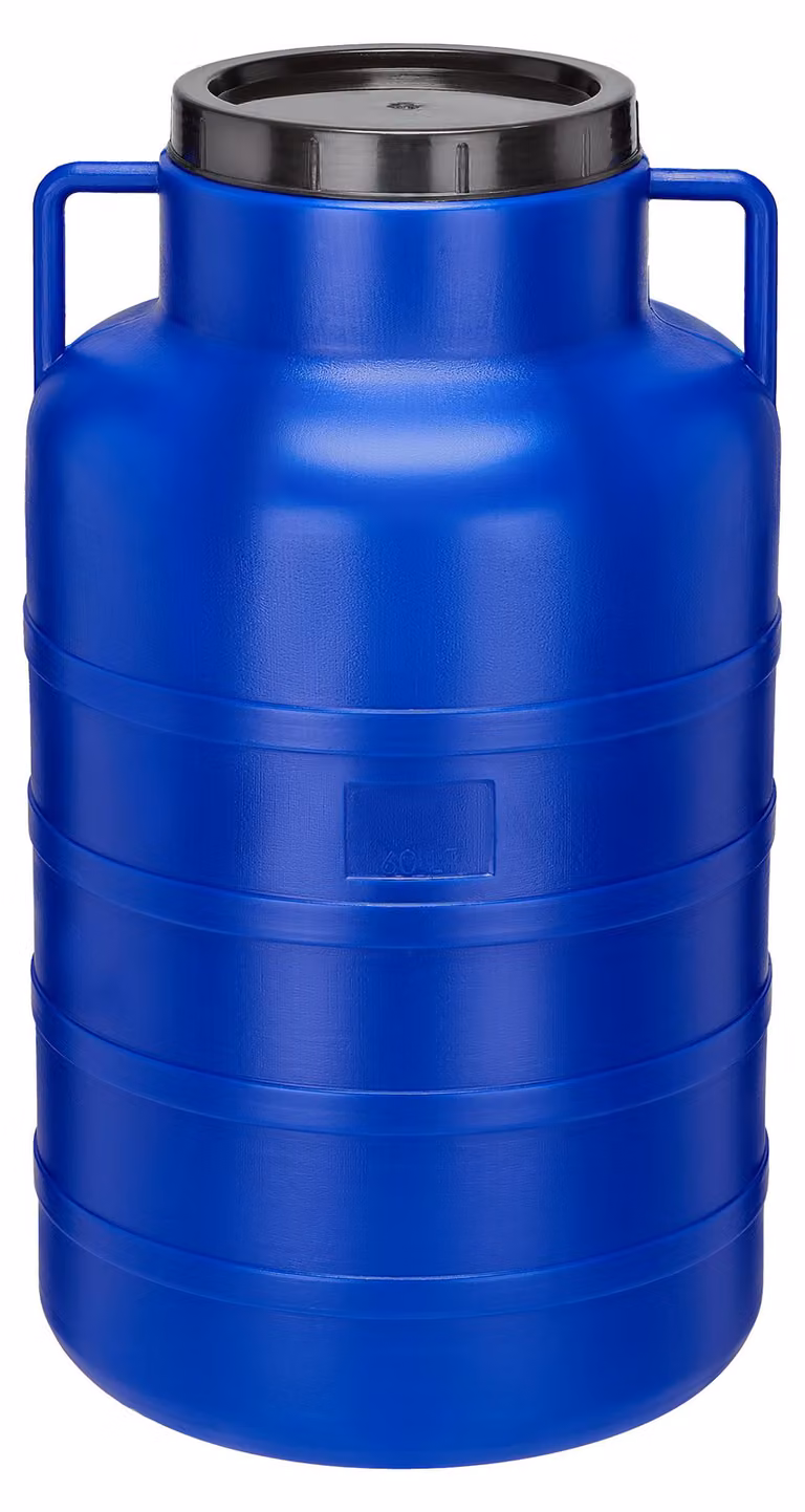 Garronda 60L Fusto in plastica Twist-Off HDPE Barile in plastica per alimenti per casa e giardino GD-0078, blu