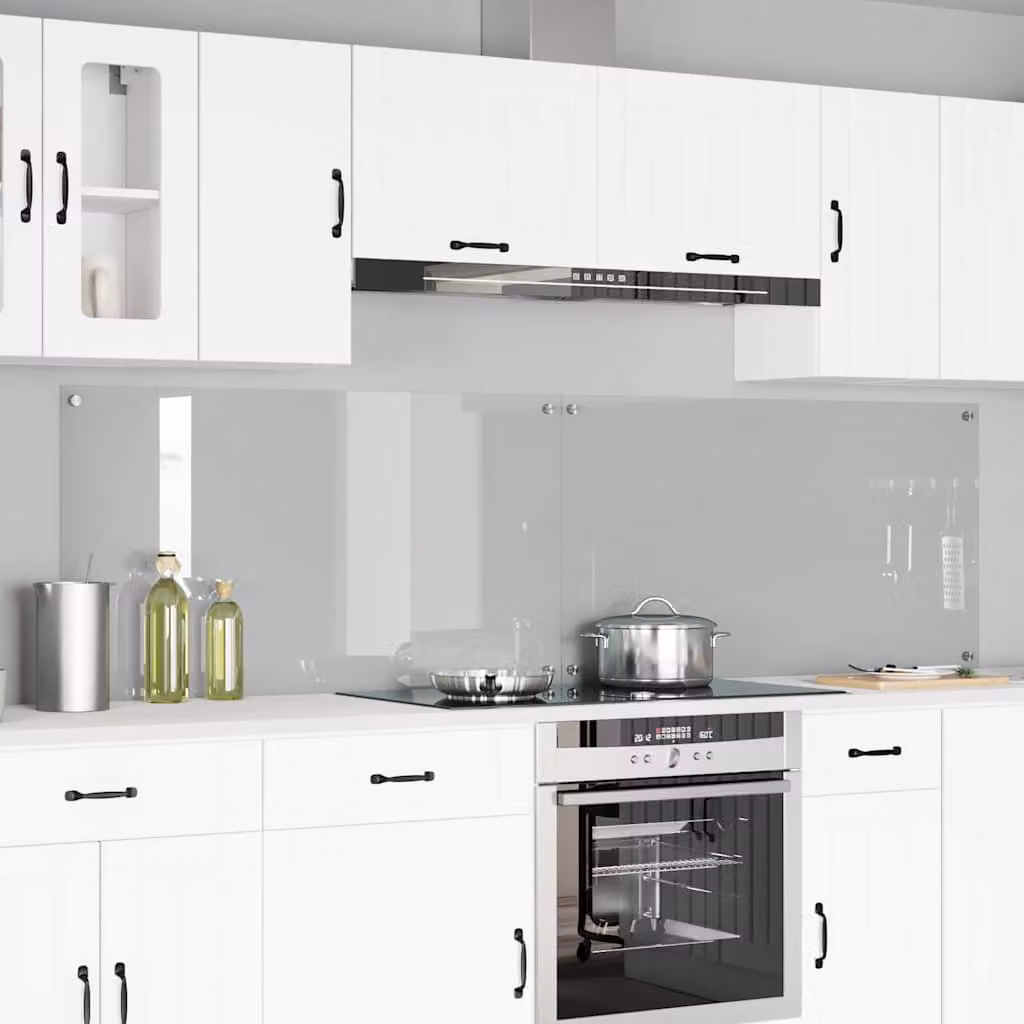 Set di 2 schienali da cucina vidaXL trasparenti, L 60 cm x H 110 cm