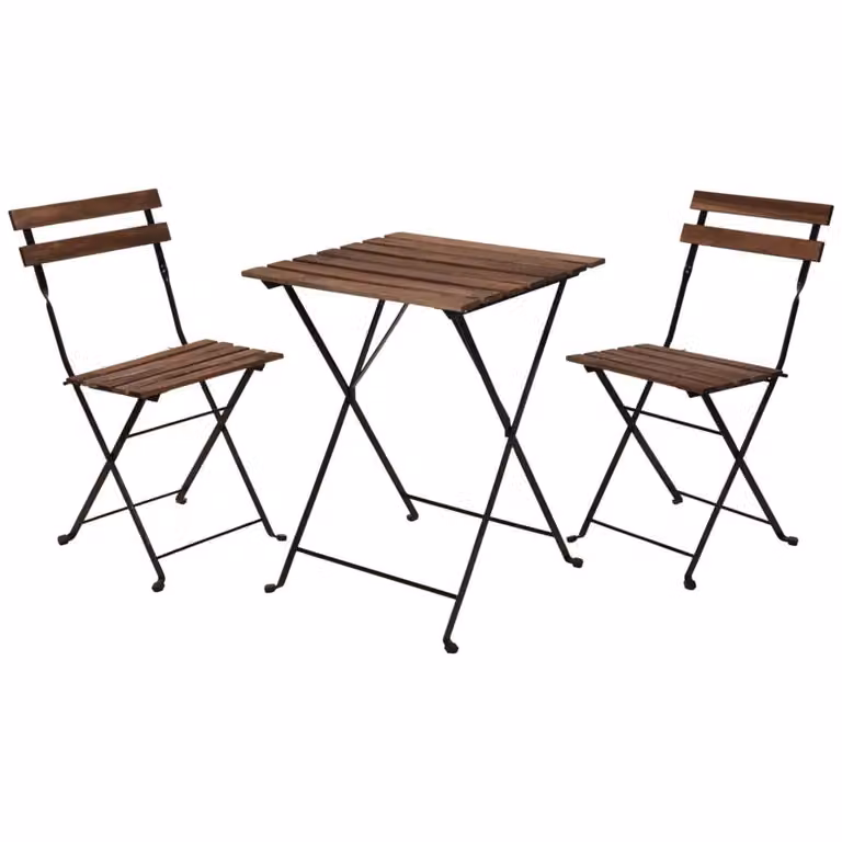 ProGarden Bistro Set 3 pezzi nero