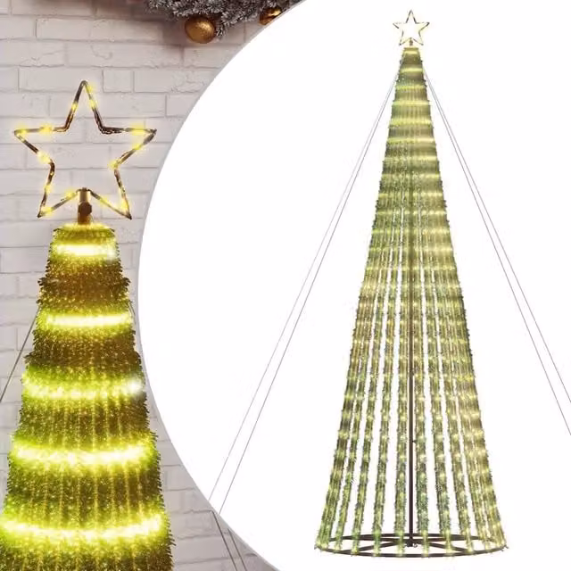 Albero di Natale a LED-Luci decorative natalizie 1028 LED Bianco Caldo 403 cm