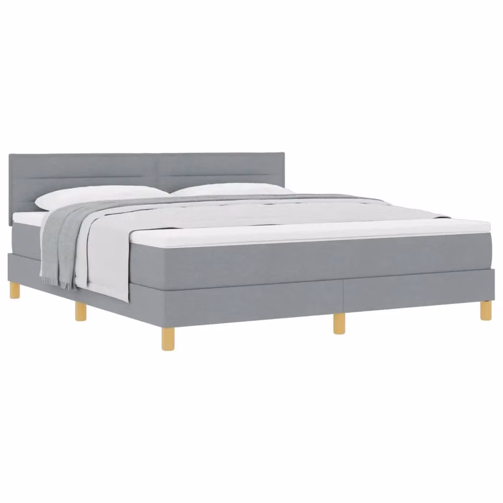 Letto ibrido moderno vidaXL in tessuto grigio L: 180 cm, P: 200 cm, H: 28 cm – 2