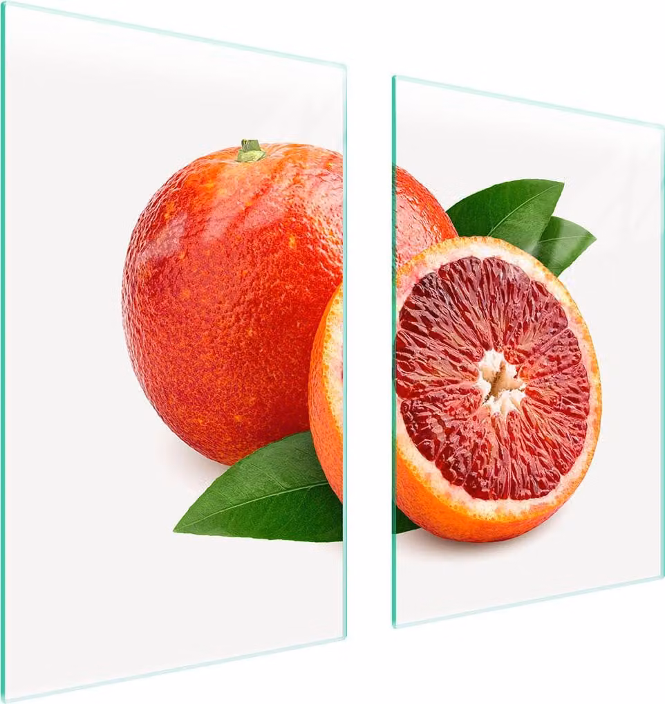 Piatto Di Protezione In Vetro Per Cucina 65X52 Grapefruit