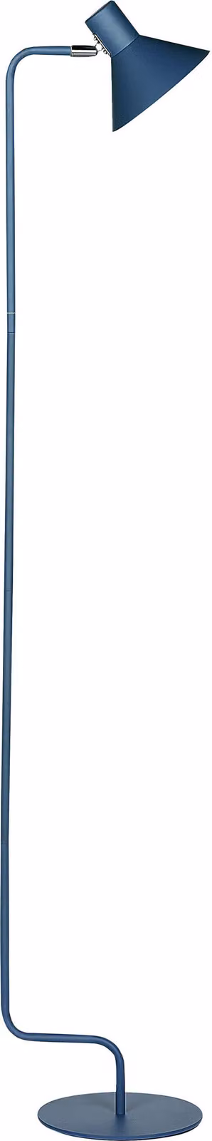 BELIANI Lampada da terra in metallo blu 154 cm paralume conico regolabile lampada da notte camera da letto soggiorno design industriale