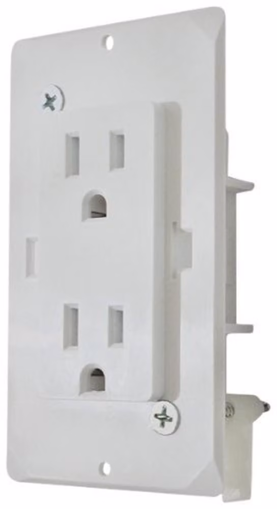 Scatola di derivazione con coperchio, bianca, dimensioni 313 x 133 x 7 mm, per connessioni elettriche
