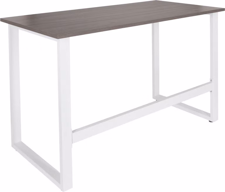 Scrivania per computer WORKSPACE LIGHT I 120 x 60 cm grigio / bianco