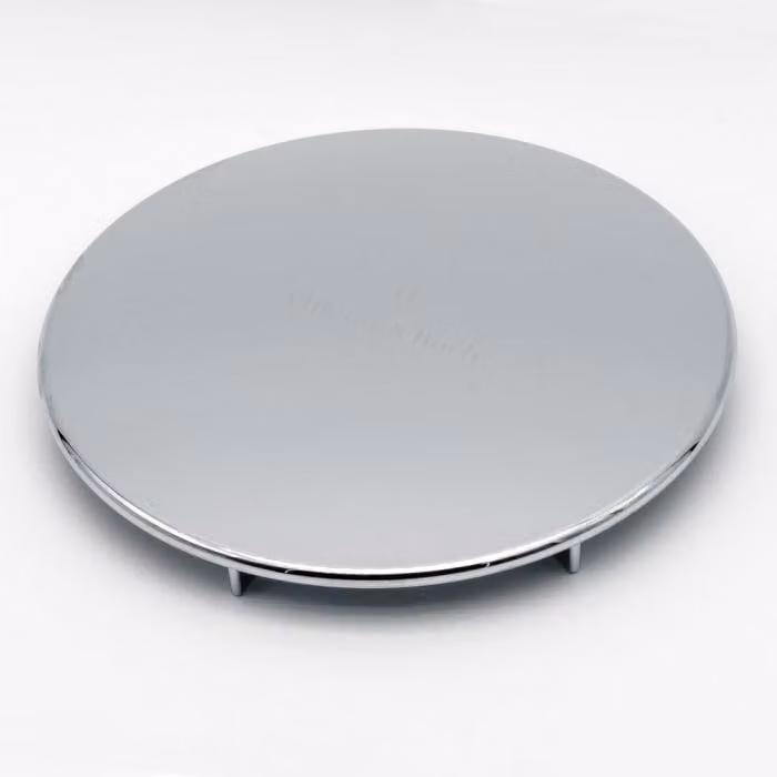 Coperchio di ricambio Villeroy & Boch per lo scarico, finitura cromata opaca