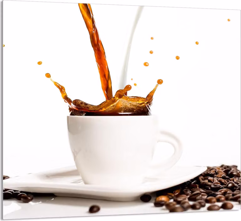 PIATTO IN VETRO PER CUCINA 65x60 Caffè