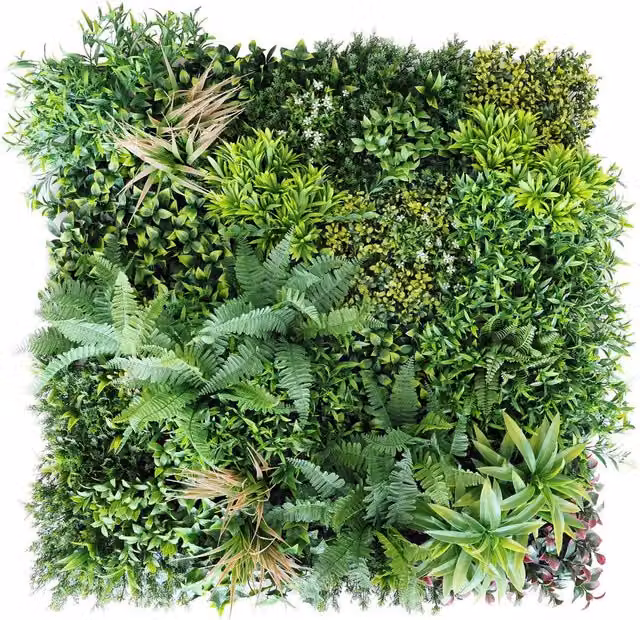 Set di 2 pannelli di siepe artificiale Jungle C LINE OUTDOOR verdi, L 100 x L 100 cm