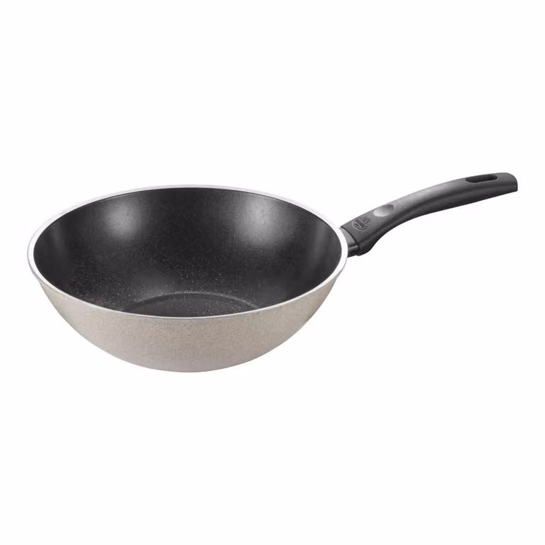 Wok Ballarini diam. 28cm in alluminio antiaderente senza PFAS per induzione - Linea Ledro