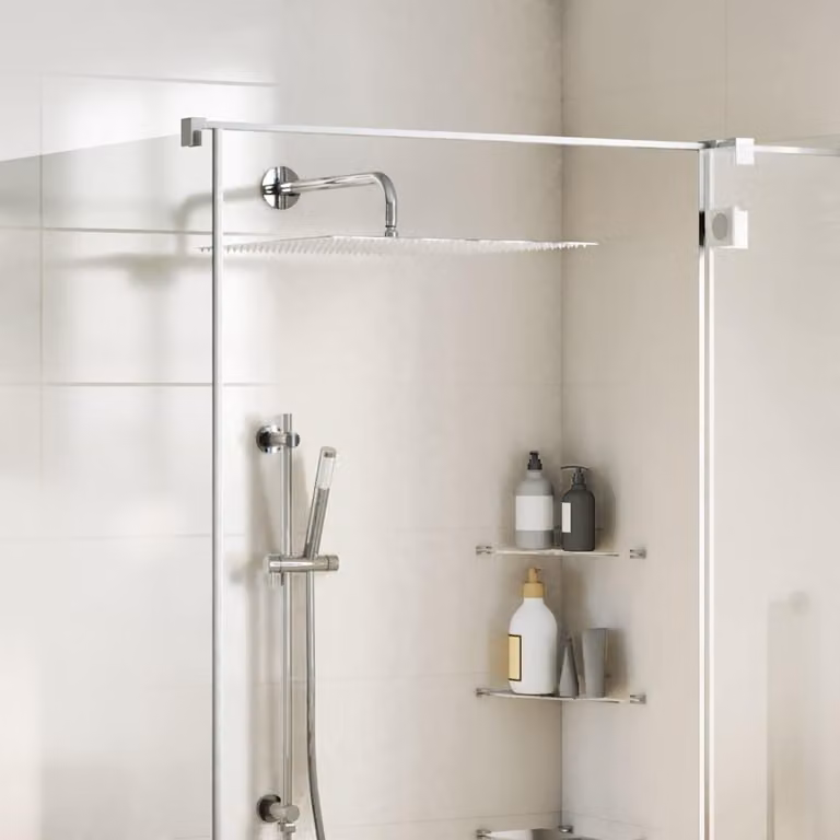 Testa Doccia a Pioggia in Acciaio Inox 304 50x50 cm Quadrata