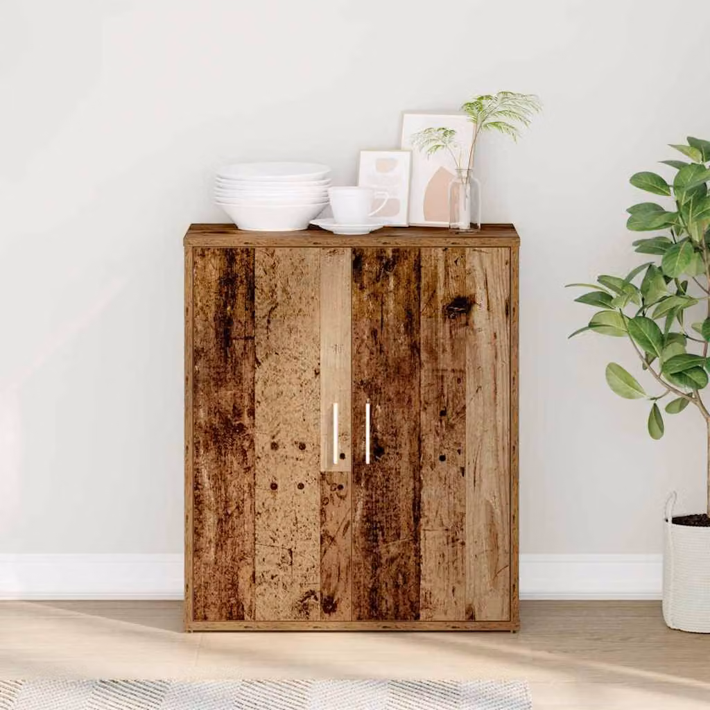 vidaXL Credenza in Legno Antico Marrone L: 60 cm, P: 31 cm, H: 70 cm