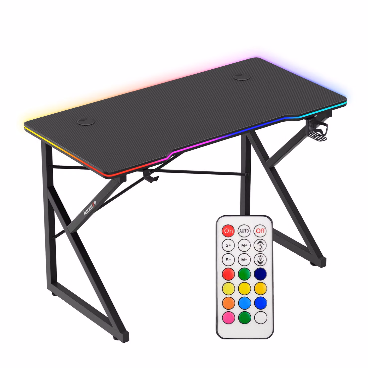 Huzaro Hero 1.7 RGB Black - gaming table