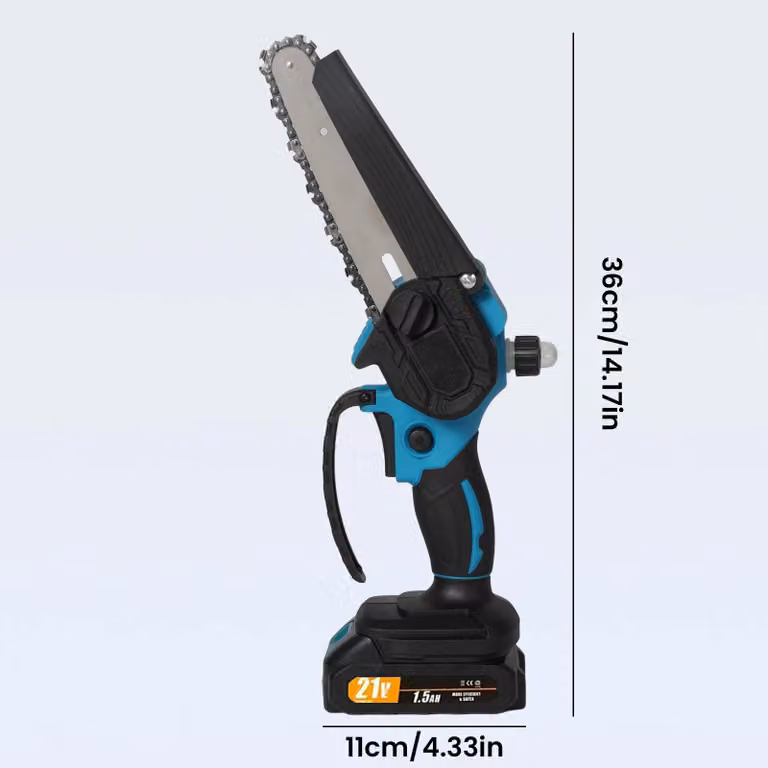 Troncatrice a batteria - 21 V - Lame da 15 cm - 550 W - 1 batteria - Senza lubrificazione automatica - Modello portatile