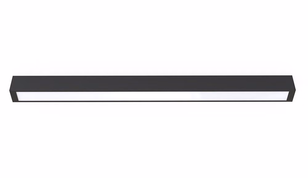 Plafone rettangolare STRAIGHT bianco e nero 1xT8x16W in plastica, dimensioni: 6,5x92x5,5 cm, IP20, Nowodvorski Lighting