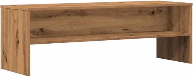 Mobile TV multimediale scaffale TV credenza mobile TV sala da pranzo soggiorno camera da letto rovere lavorato a mano 120 x 40 x 40 cm legno ingegnerizzato marrone 02_0027249