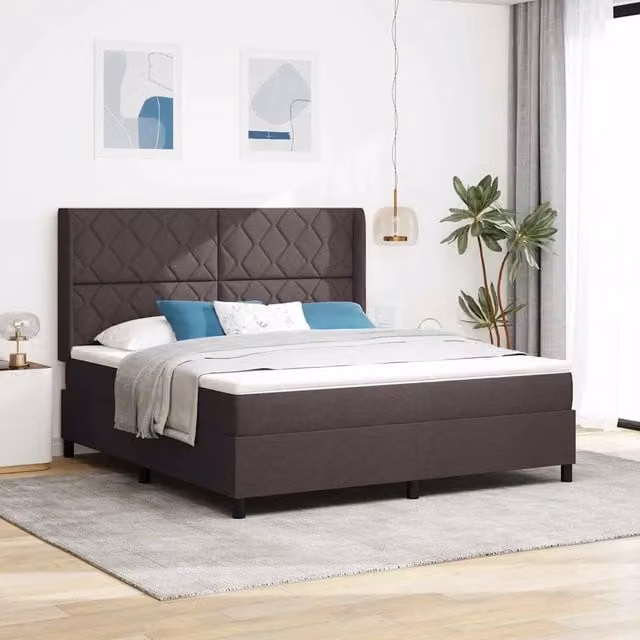 Letto ibrido con molle e schiuma vidaXL marrone L: 180 cm, P: 200 cm, H: 280 cm – 1