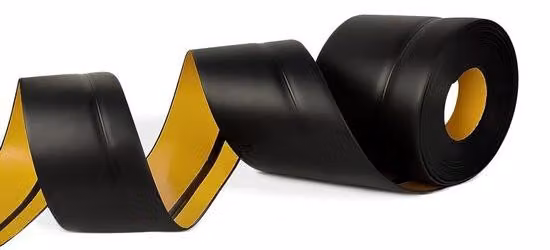Battiscopa flessibile in PVC da 6 metri - Cucina e bagno - Resistente all'acqua - Autoadesivo - Morbido