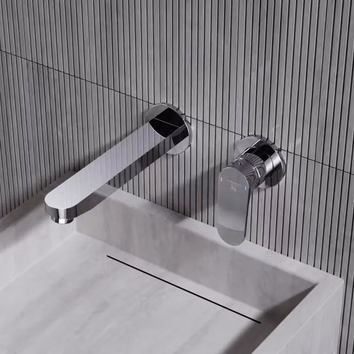 Miscelatore monocomando da parete per lavabo, serie Steinberg 343, con rivestimento colorato