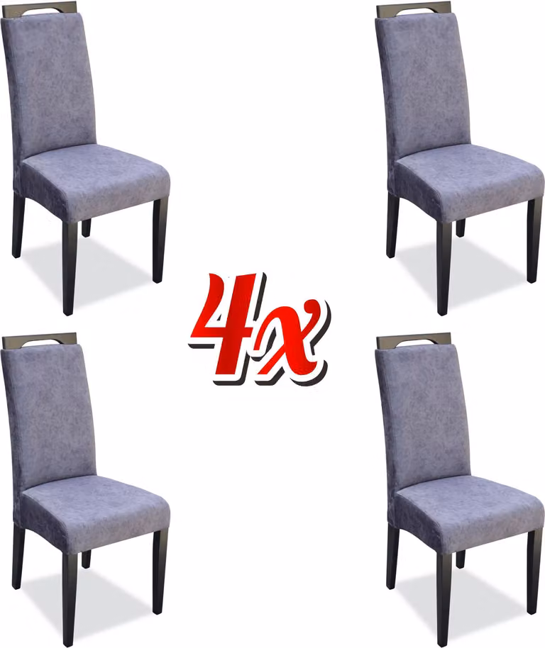Küche Ess Gruppe Set Stuhl Garnitur Sitz Polster Holz 4x Stühle Lehn Stühle