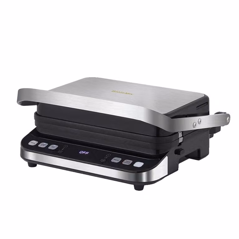 Grill elettrico a contatto, potenza 2000W, controllo della temperatura a due zone, standard, UE
