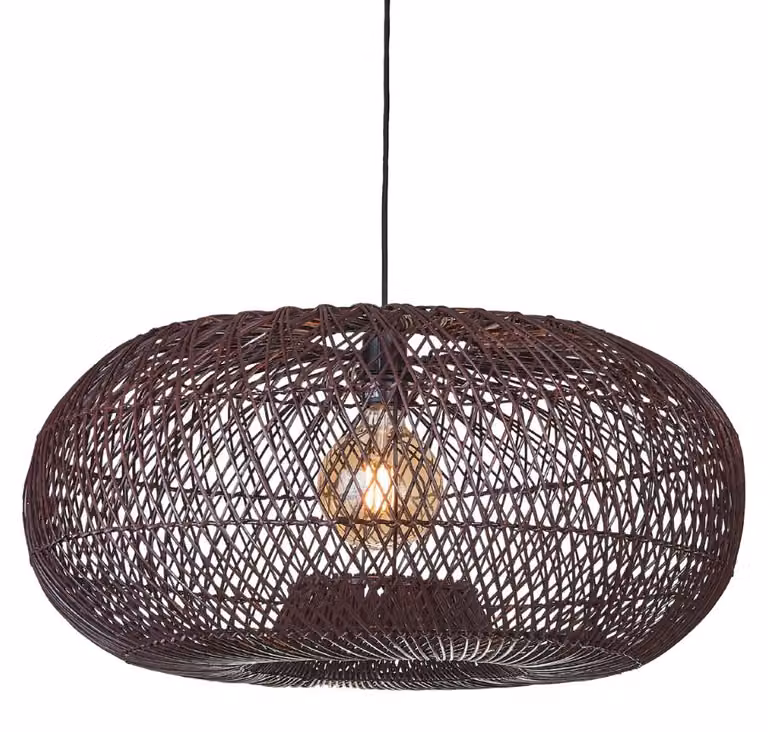 GOOD&MOJO - Lampada a sospensione Arizona - Naturale - Ø70cm Lampada a sospensione - Lampada da tavolo - Lampada da soggiorno - Lampada da camera da letto - Soggiorno